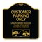 Signmission Customer Parking Only Unauthorized Vehicles Towed at Owner Expense with Graphic, A-DES-BG-1818-24205 A-DES-BG-1818-24205 - alternate 1